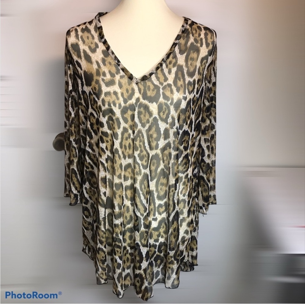 Jordan Taylor Leopard Print Swim Cover-up